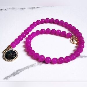 Granny Chic Necklace -NWT -Handmade - Oribe Crystals